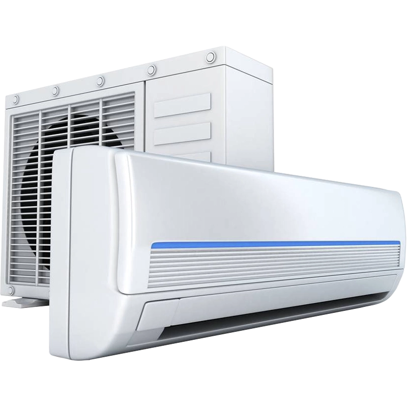 AeroChill air conditioning unit and fan for commercial and residential climate control.