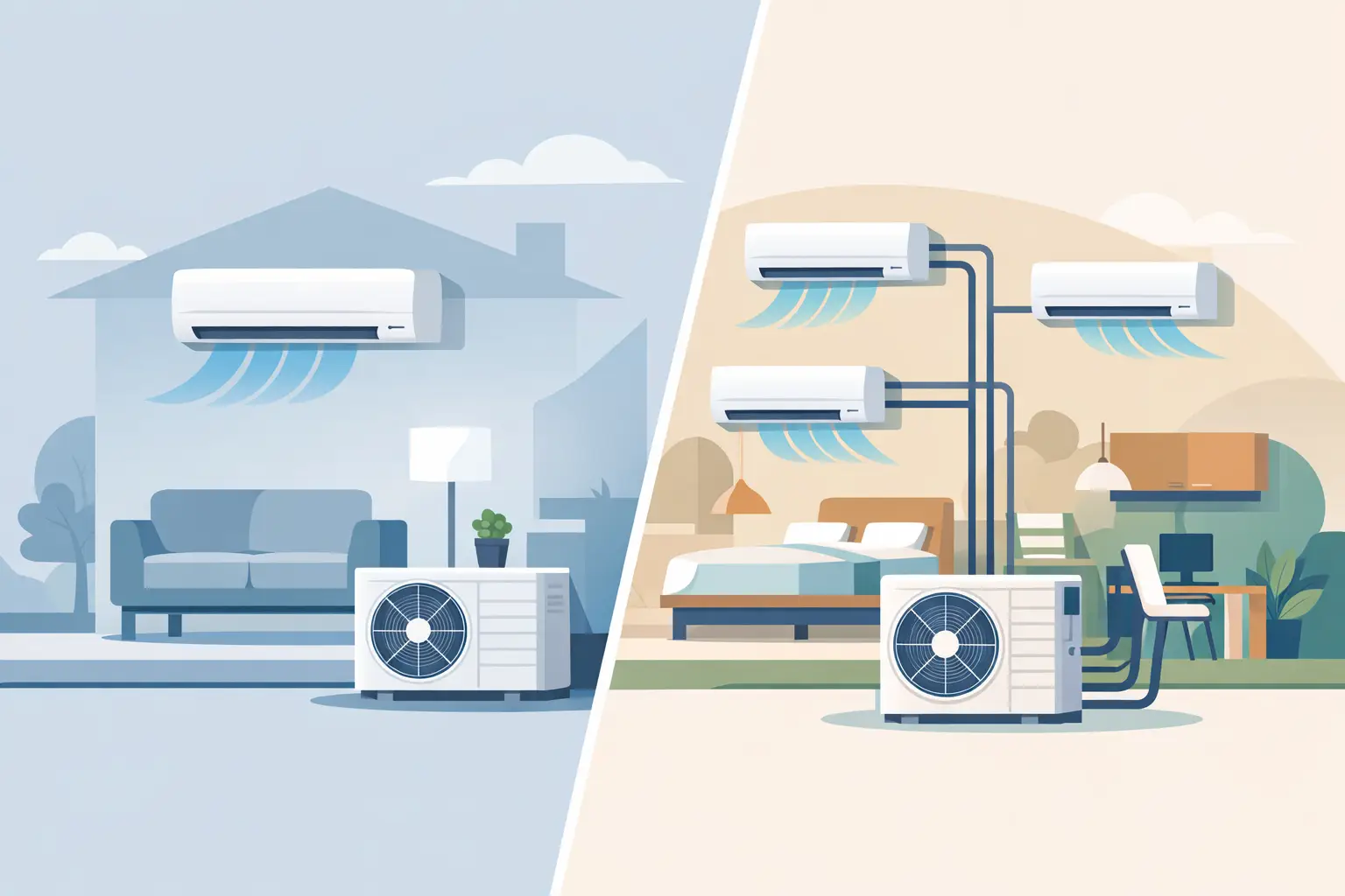 Split System Versus Multi Split for Your Home